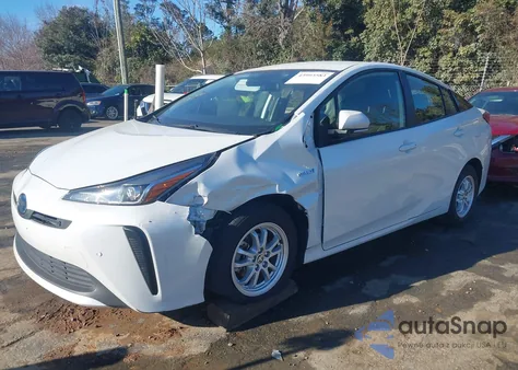 2022 Toyota Prius Le z USA, uszkodzony, nr VIN JTDKAMFU7N3177190